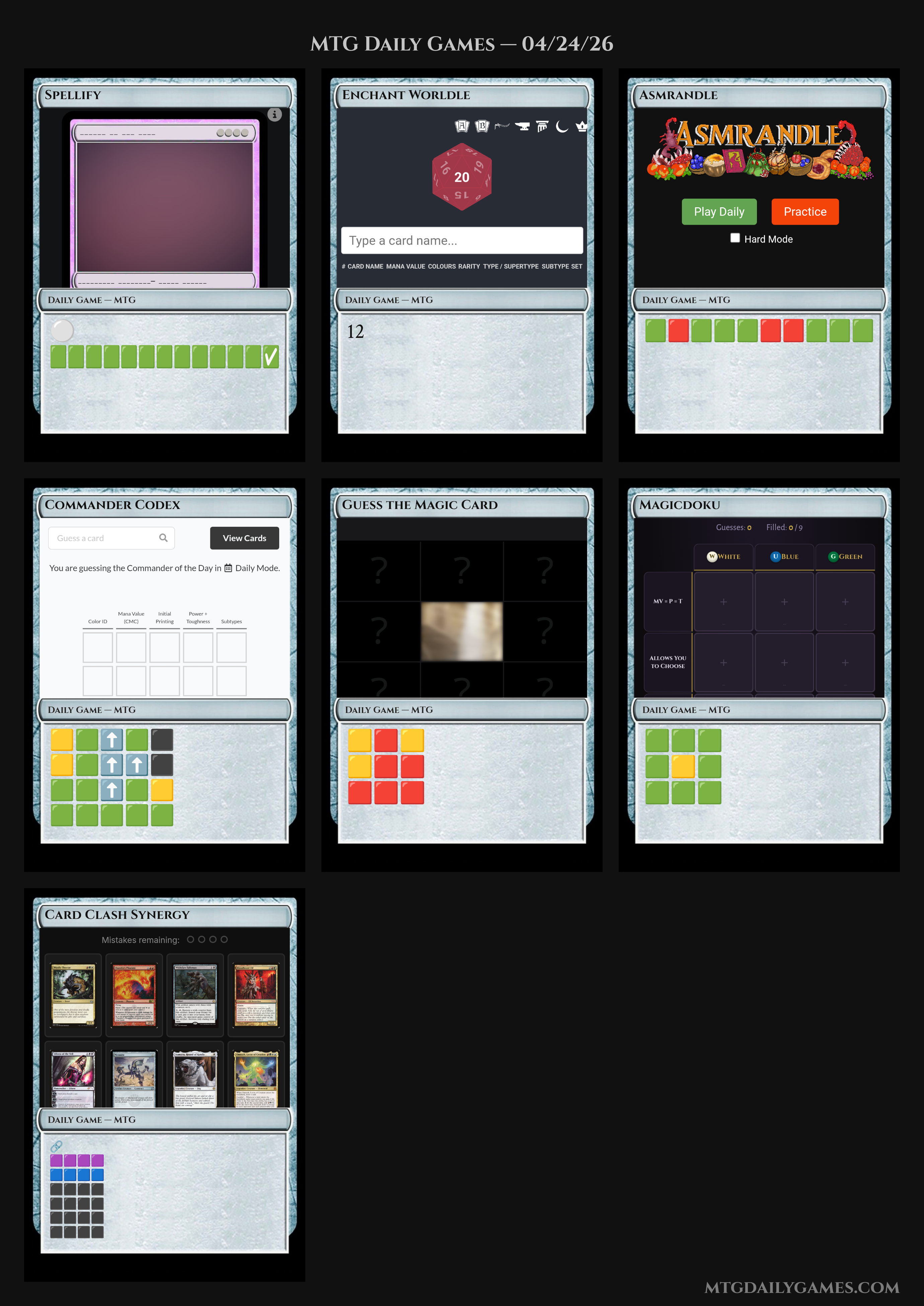 MTG Daily Games screenshot